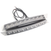 Комплект Извити За Броня Предни Мощни 9 Led Лед Диодни Дневни Светлини 12V 54W