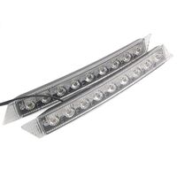Комплект Извити За Броня Предни Мощни 9 Led Лед Диодни Дневни Светлини 12V 54W