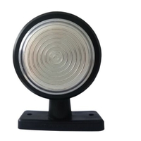 Комплект от 2 броя 12-24V висококачествени ЛЕД LED Диодни Странични Маркери, Рогчета, Светлини За Камион, Ремарке, Каравана, Кемпер АТВ и др., Неон Neon Ефект бяло-червено