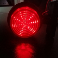 Комплект от 2 броя 12-24V ЛЕД LED Диодни Странични Маркери Рогчета Светлини Опушено Стъкло За Камион Ремарке Каравана Кемпер АТВ бяло - червено