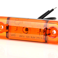 LED Светодиоден Габарит, Маркер, Токос, Оранжев, Е-Mark, 3 LED, 12V-24V, 8,4 см