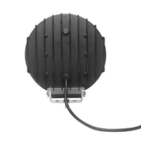 Диоден Халоген Фар с Бял Оранжев Габарит LED + DRL 70W Ø 220 мм 9 12V 24V Е-Mark Е9 за джип камион трактор багер земеделски машини и др.
