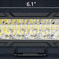 15.5 cm 93W Диоден Прожектор Супер Мощен Халоген Led Bar Лед Бар Бяла Комбиниранa Светлина 12V - 24V За АТВ SUF Джип 4х Offroad Камион