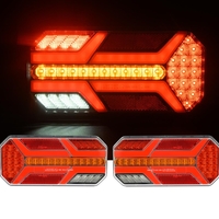 Комплект LED ЛЕД Диодни Стопове, Динамичен Мигач, 7 Функции, 12/24V