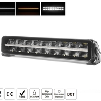 42.8 cm / 17 Инча 12V - 24V Led Bar Лед Бар Пиано дизайн Диоден Прожектор Супер Мощен Бяла и Оранжева Светлина Габарит Мъгла DRL Високо Качество Ново Поколение 9000LM 70W