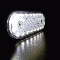 LED Габарит, Маркер, Токос - Бял, Червен, Жълт, 20 Диода - 12V - 24V - за камион бус, ван, каравана, платформа, кемпер