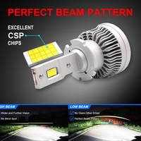 Комплект от 2 броя LED ЛЕД диодни крушки D2S за xenon 12-24V 50000lm Canbus без грешки 6000K