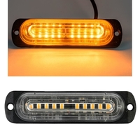 10 LED Аварийна Лампа За Пътна Помощ , Жълта Блиц Мигаща Светлина 12V