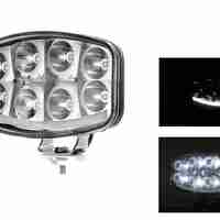 Нов мощен 64W LED ЛЕД Фар Халоген Лампа с Три Функции Неон Neon Ефект 12V - 24V Бяла светлина 6500LM