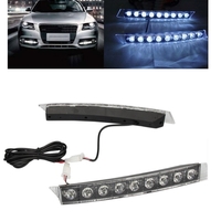 Комплект Извити За Броня Предни Мощни 9 Led Лед Диодни Дневни Светлини 12V 54W