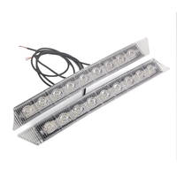 Комплект Извити За Броня Предни Мощни 9 Led Лед Диодни Дневни Светлини 12V 54W