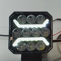 Универсална мощна LED ЛЕД диодна лампа халоген бяла светлина + бял габарит 15W 1500LM 12V - 24V E-mark за камион трактор ролбар АТВ джип земеделски и селскостопански машини и др.
