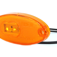 LED Светодиоден Габарит, Оранжев, Е-Mark, 12V-24V