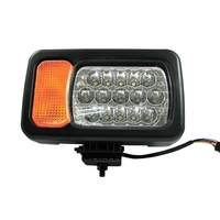 Десен фар 16LED къси / дълги светлини мигач рефлектор подходящ за трактор комбайн багер и др.
