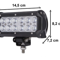 Универсален 36W Лед LED Халоген Фар Работна Лампа 12V - 24V с Насочена Spot Светлина за автомобил офроуд бус ван камион