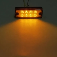 Оранжев LED Габарит / Светлина / Токос, с 8 диода - 12V - 99mm x 40mm
