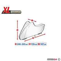 Покривало за мотор Kegel серия Basic размер XL сиво