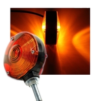 Комплект от 2 броя ЛЕД LED габарити за огледала ОБЕЦИ за камион 12-24V Scania Сканиа Volvo Волво MAN МАН DAF ДАФ Mercedes Мерцедес в оранжево