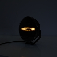 LED комбиниран халоген Flexzon Ø228 мм 12–24V, 175W, 11000 lm, оранжев/бял DRL и аварийна блиц светлина с 4 режима, E-mark, IP67/69K