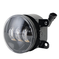 Комплект 2 броя LED фарове за мъгла, халогени за Dacia, Renault, Ford, Citroen, Suzuki, бяла светлина, Ø91 мм, 12V, алуминиев корпус, H8/H11 букса