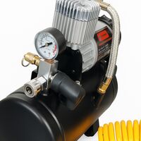 Преносим Компресор за помпане на гуми с маркуч – 12V, 15A, 3L, 150PSI, 60L/min