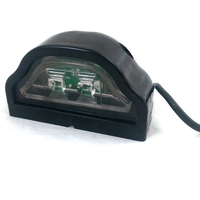 LED Лед Диоден Плафон Oсветление за Регистрационен Номер 12V За Ремарке Бус Каравана Платформа Черен