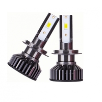 Комплект от 2бр Умалени Мини Лед Led Диодни Крушки H7 Х7 12V 50W 12000lm Mono LED +300% за Фарове Can Bus без грешки