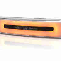 LED Светодиоден Габарит За Сенник На Скания Scania, С Букса, Оранжев, Е-Mark, Ефект Неон, 12V-24V