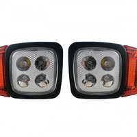 Комплект LED Фарове с Мигач, Подходящ за Трактор, Комбайн, Багер, Снегорин и др - 4 диода (12W, 1000 lm за всяка светлина)
