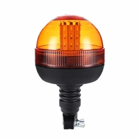 LED ЛЕД Аварийна, Сигнална Лампа, 40 Диода, 3 Режима На Светлина, Маяк, Буркан, Оранжева, Жълта, 12V - 24V, Е-Mark E9