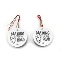 Комплект от 2бр Светодиодни LED Лед Габарити Обеци 24V бяло-червено King