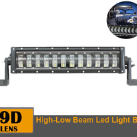 9D 42.5 СМ Led Bar Лед Бар Hi/Lo Kъси Дълги Водоустойчив Удароустойчив 12V 24V 7680 LМ 96W С Лупи Off-Road Лед Бар За Джип ATV