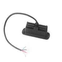 LED комбиниран халоген Flexzon / работна лампа с бял DRL и предупредителна светлина R65, за вграждане, 4 функции, IP65/67K, 12–24V