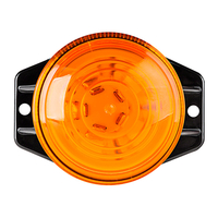 LED Лед Сигнална Аварийна Лампа Маяк Буркан 130mm x 74mm, 12V - 24V, 30 SMD Диода За Трактор, Електрокар, Мотокар, Селскостопански Машини и др.
