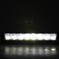 45 cm 12 - 24 V Висококачествен Led Bar Лед Бар Диоден Прожектор DRL с бяла габаритна светлина и оранжева аварийна блиц 80W 5500LM