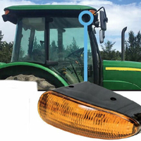 21W Лед LED Сигнална Лампа Мигач Аварийна Оранжева Светлина AGCO John Deere