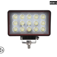 16См 45W Правоъгален Супер Мощен PRO Led Диоден Халоген Лед Лампа Прожектор 12V 24V