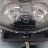 LED Диоден Халоген Фар Бял Оранжев Габарит Ø 218 мм 12V 24V 12 Диода за джип камион трактор багер