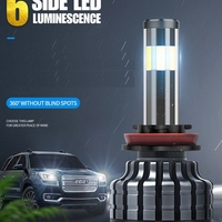Комплект 360° градуса COB LED ЛЕД диодни крушки H11 H8 H9 Х11 Х8 Х9 12V 80W 16000lm за фарове Canbus без грешки