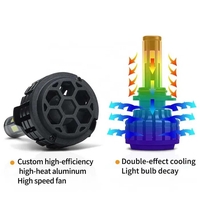 Комплект 360° градуса COB LED ЛЕД диодни крушки H11 H8 H9 Х11 Х8 Х9 12V 80W 16000lm за фарове Canbus без грешки