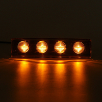 1бр Оранжев LED преден габарит маркер за Скания Scania- 180mm x 40 mm с букса