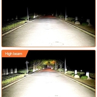 Комплект от 2 броя LED крушки с лупа, Y10 H4, 200%, 60W 6400LM, 6000K, 360° Canbus без грешки – 12V