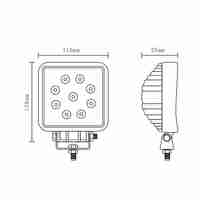 9 LED 27W Халоген Водоустойчива Светлина Работна Лампа 10-30V за Ролбар АТВ, Джип
