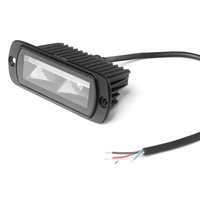 LED комбиниран халоген Flexzon / работна лампа с бял DRL и предупредителна светлина R65, за вграждане, 4 функции, IP65/67K, 12–24V