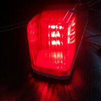 ЛЕД LED Светодиоден червен габарит за кабина на камион 12V - 24V за таван 14 х 4 х 6 cm