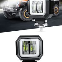 7D LED Халоген 7.6см Диодна Работна Лампа Диоден Фар Прожектор Задна Светлина 20W 1000lm 12V/24V