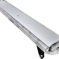 12V 24V Лед Led Диодна Мощна Аварийна Сигнална Лампа Буркан с Магнит 130 см 10 режина Бяло Стъкло За Пътна Помощ Платформа Снегорин и др.
