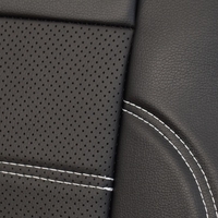 Комплект Универсална Тапицерия King Leather от еко кожа за предни и задни седалки – черни, перфорирани