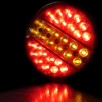 LED Диоден стоп тип хамбургер 12V ЧЕРВЕНО-БЕЛИ ЗАДНИ СТОП СВЕТЛИНИ
