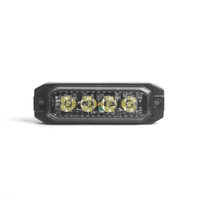 4 LED ЛЕД Жълта Аварийна Сигнална Лампа Блиц Светлина Мигаща За Пътна Помощ Платформа и др. 12-24V